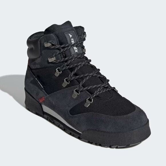 Adidas Terrex Snowpitch C. Hiking Boots Men Size 11 Leather Suede Lace Up Shoes - Picture 2 of 13